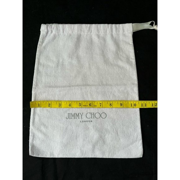 Jimmy Choo Dust Bag Storage Cover Pouch Drawstring Lilac 13.4" x 10.4" - Picture 3 of 4
